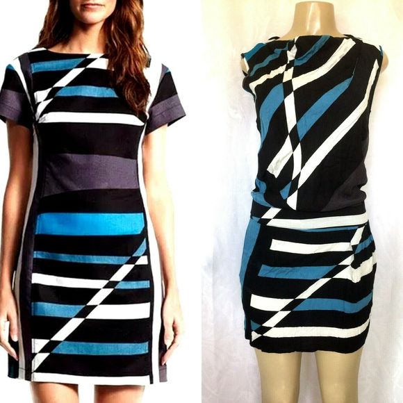 Derek Lam Design Nation striped sheath dress Mini - Picture 1 of 5